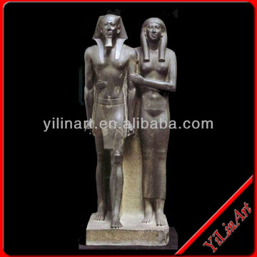 Hand carved ancient stone marble egyptian statue YL-R393