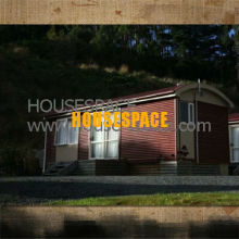 Cozy Galvanized Timber Modern Modular House , Small Cottage With Curtain Wall For Vacation