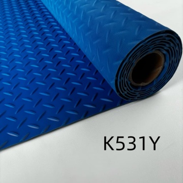 Waterproof Pvc Vinyl Bule Diamond Floor Rolls