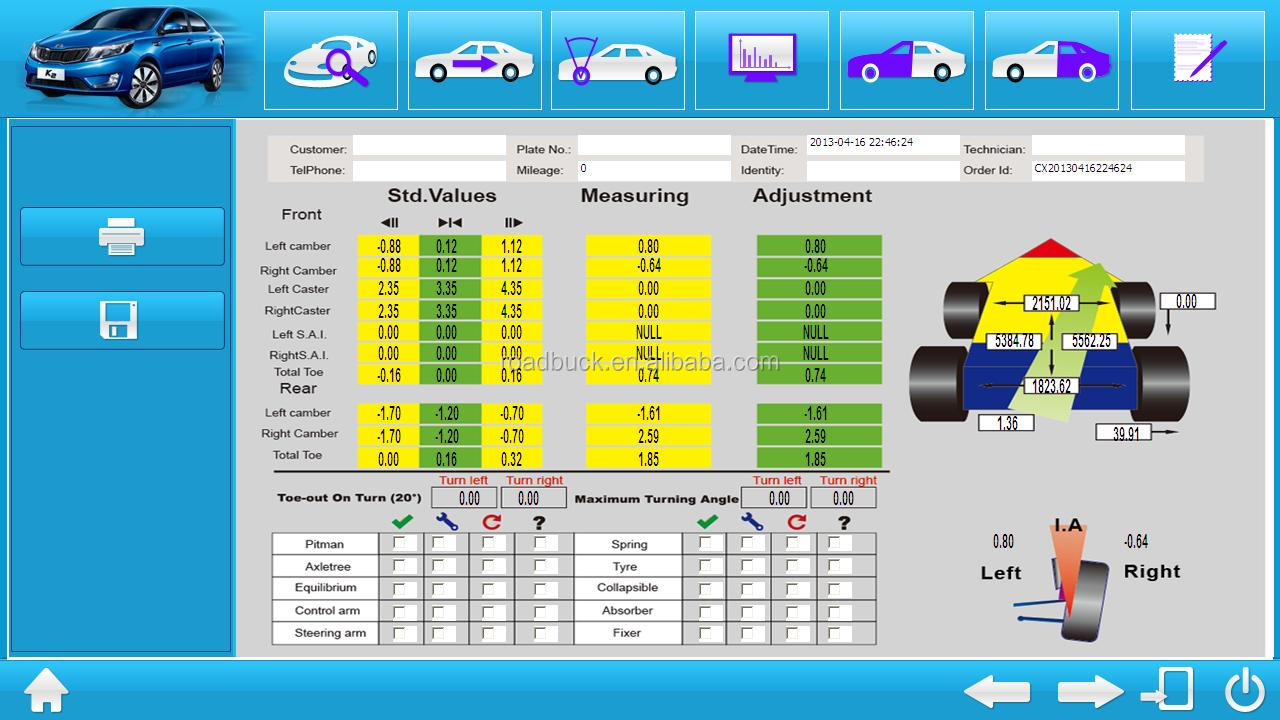 G781 CE approved 3D wheel alignment machine price With Car Lift for Optional