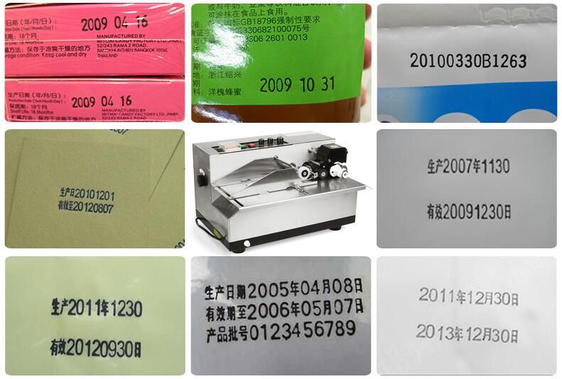 Factory price production date printer letter stamp batch coder machine