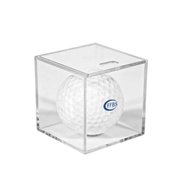 EASTOMMY ET-230143 Golf Display Case - UV Protected Acrylic Cube for Golf Balls