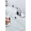 Chrome Polished Curved Sensor Basin Faucet