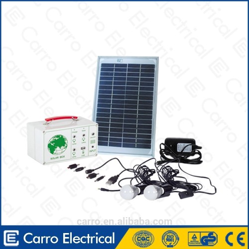 New design 12V 10W portable solar home system DC solar system for charging mobile phone CES-1205