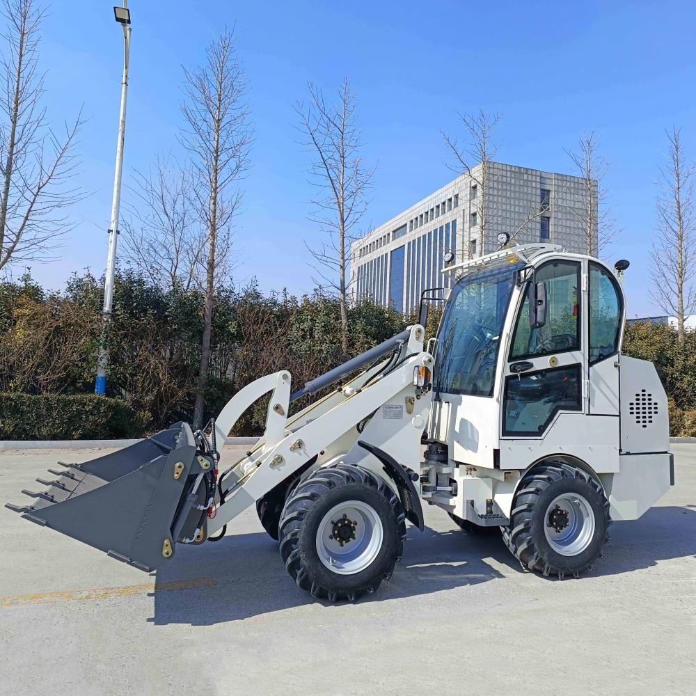 Baterai pemuat roda 4WD 400kg mini elektrik loader