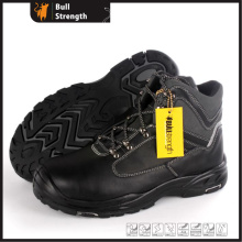 Suela de PU/caucho cuero serie zapato con puntera de acero (SN5483)