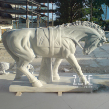 Hot Sale Outdoor large marble horse sculpture