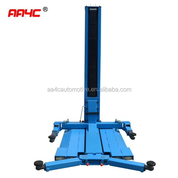 hydraulic one post lift 1 post lift 2.5T capacity , 1.8M lifting height ,manual release