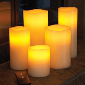 Real Wax Flameless Candles with Remote
