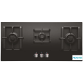 Elica Black Glass 3 Burner Built-in Hob Cooktop