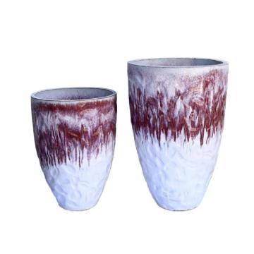 Large Outdoor Glazed Plant Pots