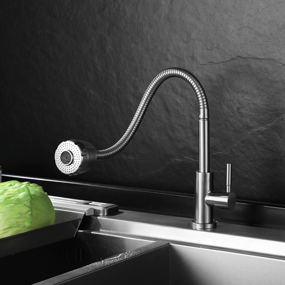 Good Price Hot Sale High Quality Stainless Steel Single Kitchen Faucet