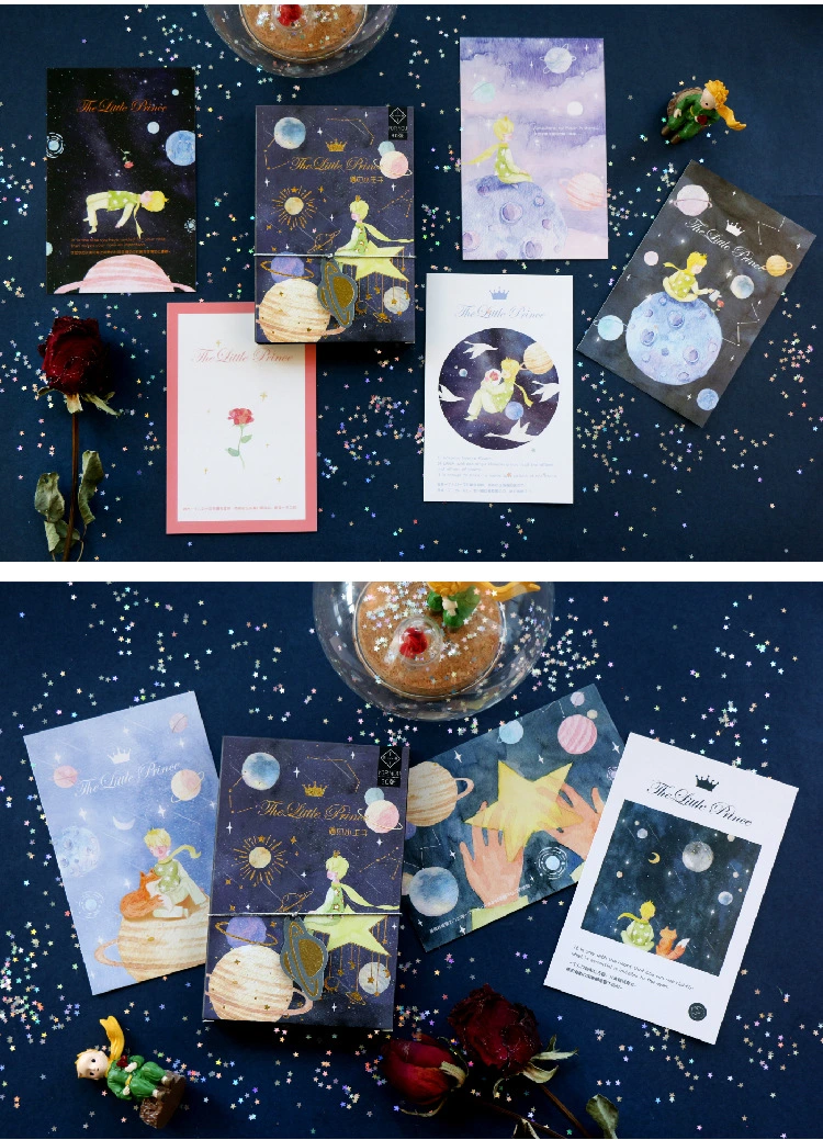 30PCS Per Set The Little Prince Gift Wishing Post Card