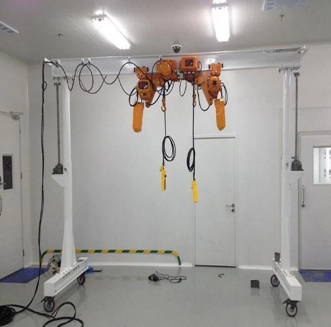 Easy Construction Small Size Floor Chain Hoist Gantry Portal Crane