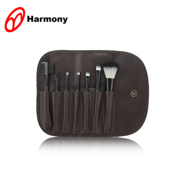 7pcs Nice price freely design black makup brush case