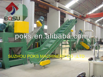 scrap plastic recycling line