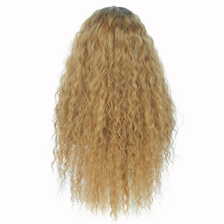 Best Vendor High Quality of Curly Highlighted Color Synthetic Front Lace Wigs