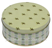 Round shape cookie tin box