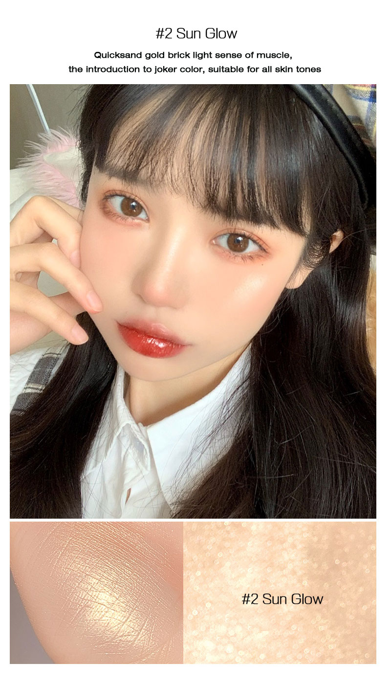 5-color Snowflake highlight longlasting face makeup high bright Highlighter Brighten Available in multiple colors