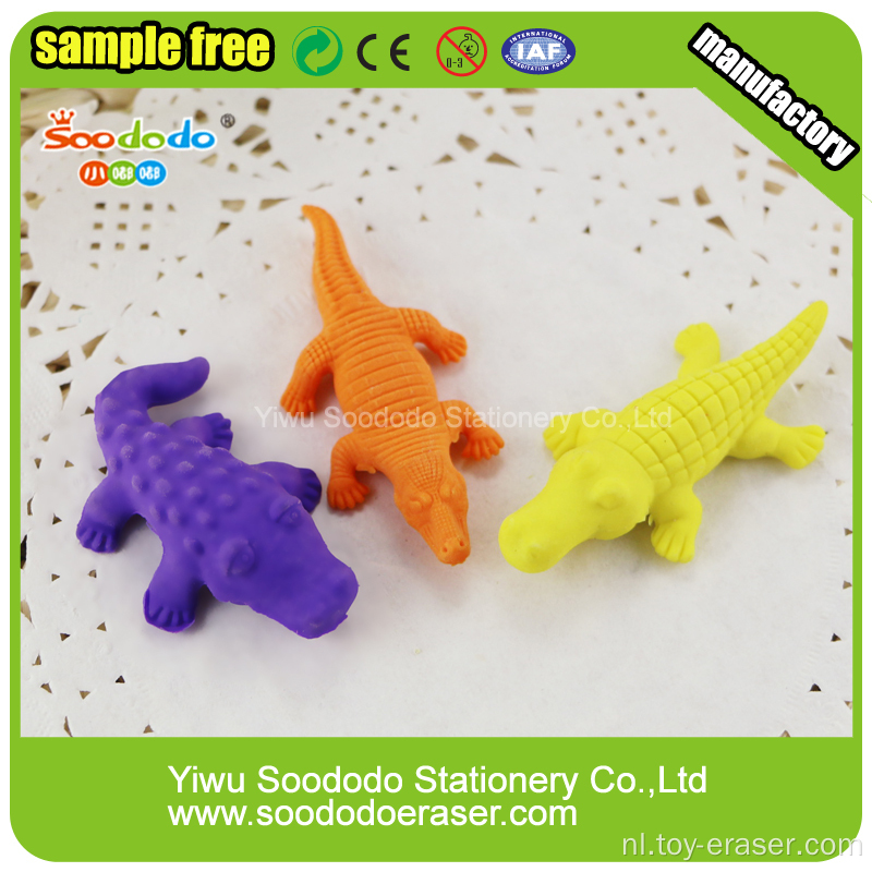 Crocodile Shaped Animal Sets 3D Puzzel Rubber