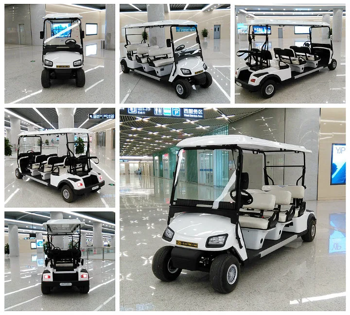 8 Seater Electric Sightseeing Golf Carts Good Price