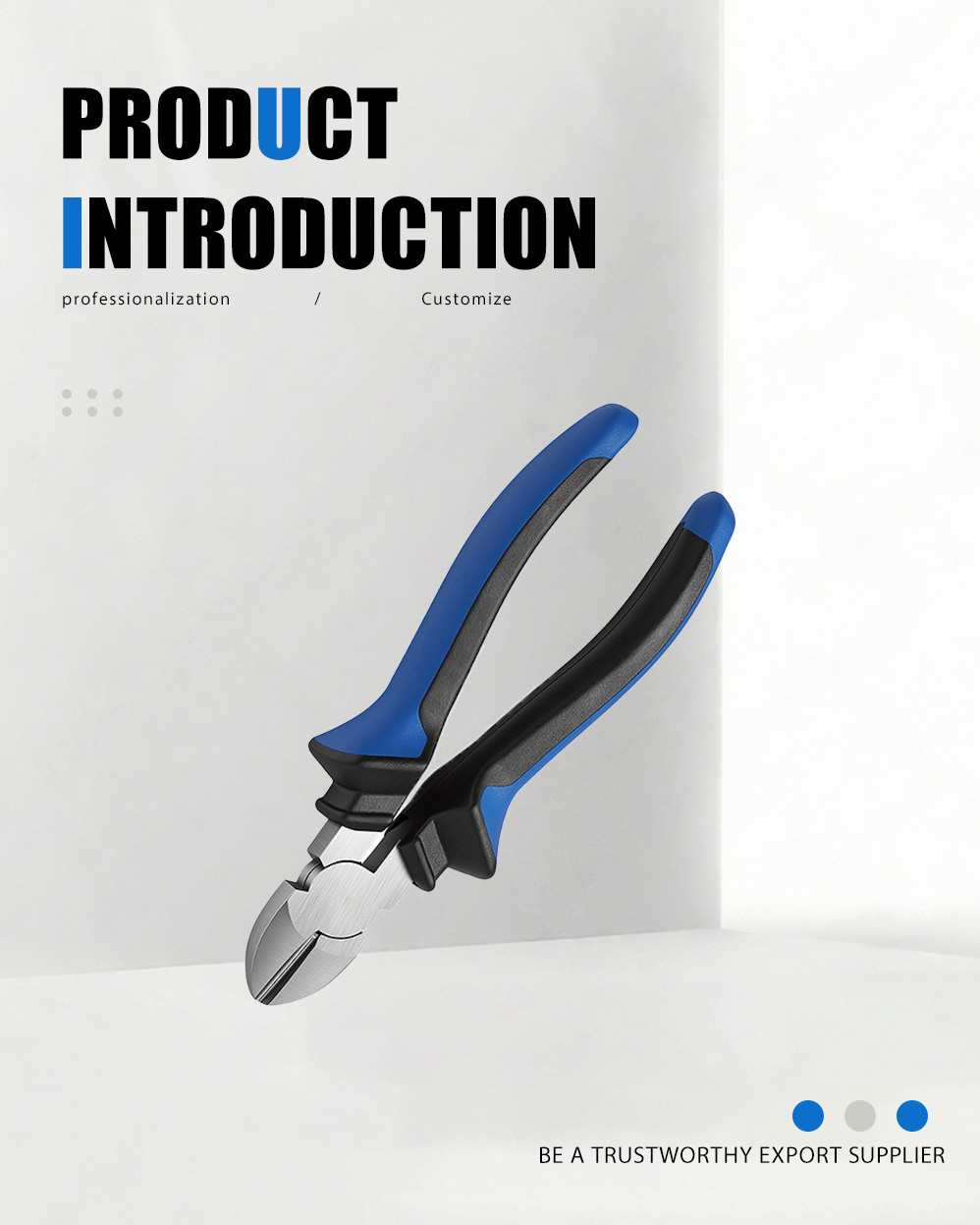 كماشة قطع قطرية على الطراز الأوروبي (45#) European Style Diagonal Cutting Pliers(45#)
