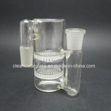 Factory Wholesale Glass Accessories Glass Ash Catcher with 2 Layer Honeycomb Perc