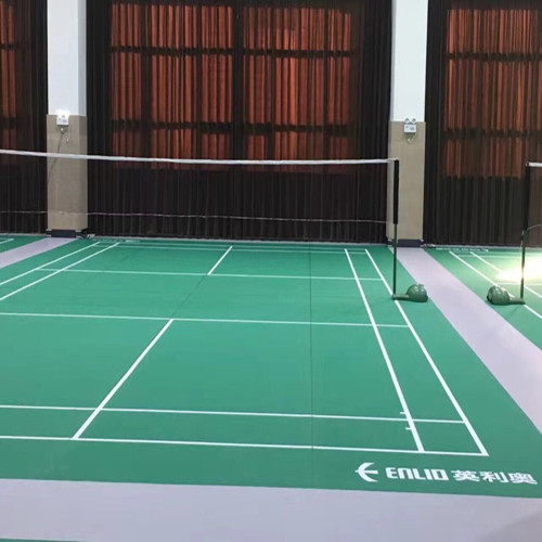 Alfombrilla de vinilo para cancha de bádminton para interiores, suelos deportivos