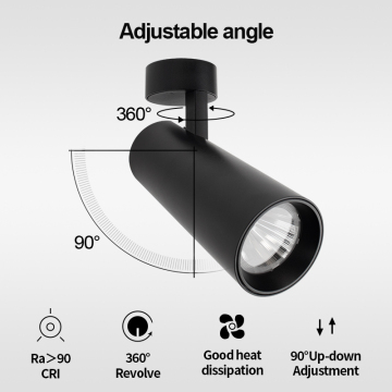 Spot Focus Magnetic Rail System COB Track Light