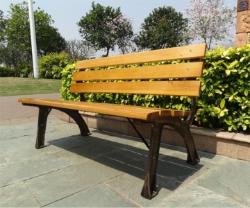 China factory iron garden furniture powder coated public outdoor garden table