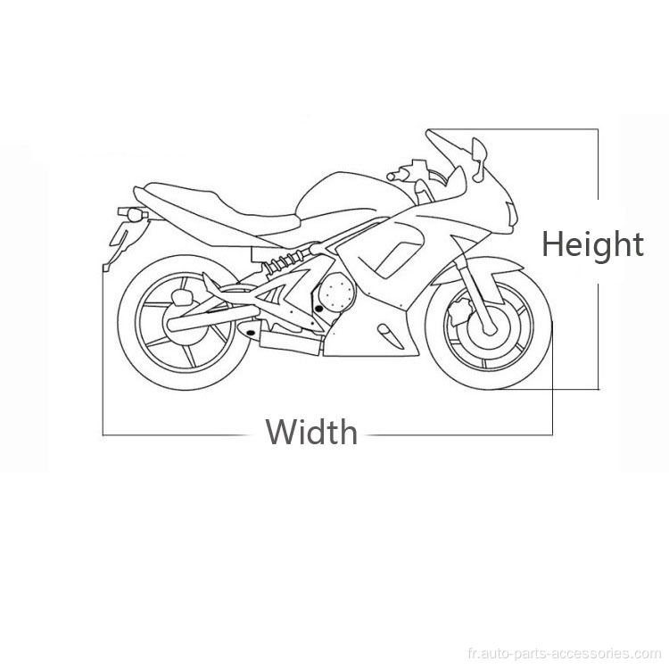 Motorcycle de voiture électrique étanche couverture des motos pluvies