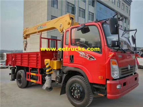 Dongfeng 6 Ton lori na cranes