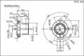 Encodeur avec une longueur de pièce de fonctionnement de 15 mm