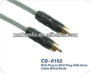 30M black RCA to RCA video cable