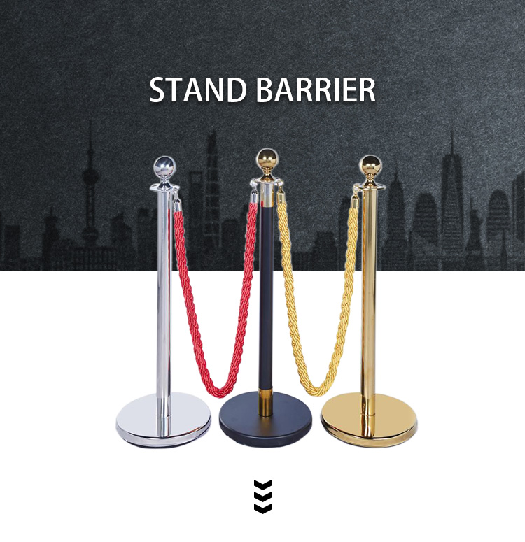 Amazon Best Selling Products Road Safety Retractable Barrier, 2021 New Products Traffic Safety Products Steel Ball Stanchion