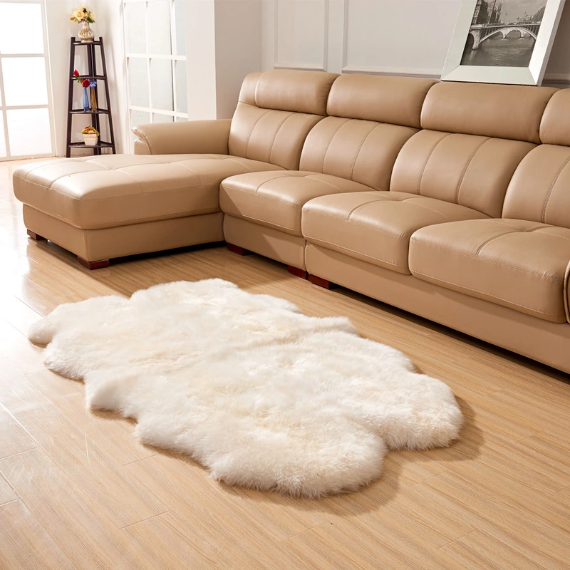 Wholesale Price Sheep Fur Doule Rug Made in China