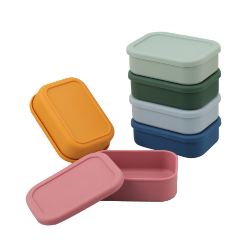 Silicone customized color lunch box set