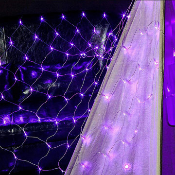 Wedding Home Purple LED Net Lights