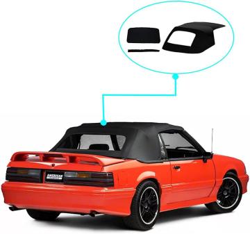 Convertible Soft Top For Ford Mustang 1983-1993 (Black)