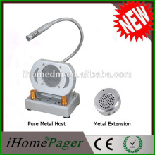 Hands free talk- back window intercom system