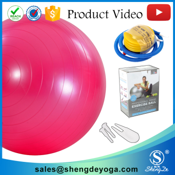 2017 vibrating massage pvc exercise yoga ball printing