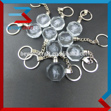 crystal cartoon image keychain,customize crystal keyring