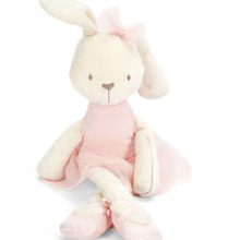mini pink pet plush bunny