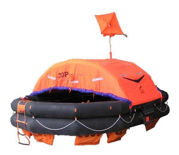 Solas 25 person self inflating life raft with cheap price CCS/EC/GL/ZY