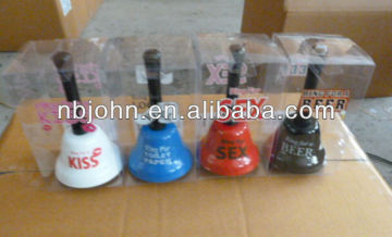 colorful metal handle bell / ring bell with handle