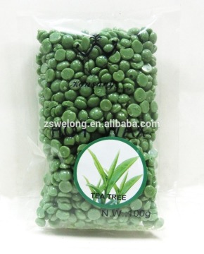 Tea Tree Flavor 100g Pellet Hot Wax with MSDS Certificate