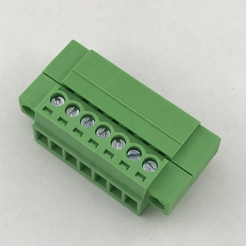 3.5MM pitch pluggable terminal block with fixed flange