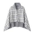 Japanese style multifunctional cloak shawl flannel blanket