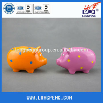 Customized Mini Ceramic Pig Piggy Bank