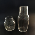 Clear Glass Vase Handmade Vase Set Of 3